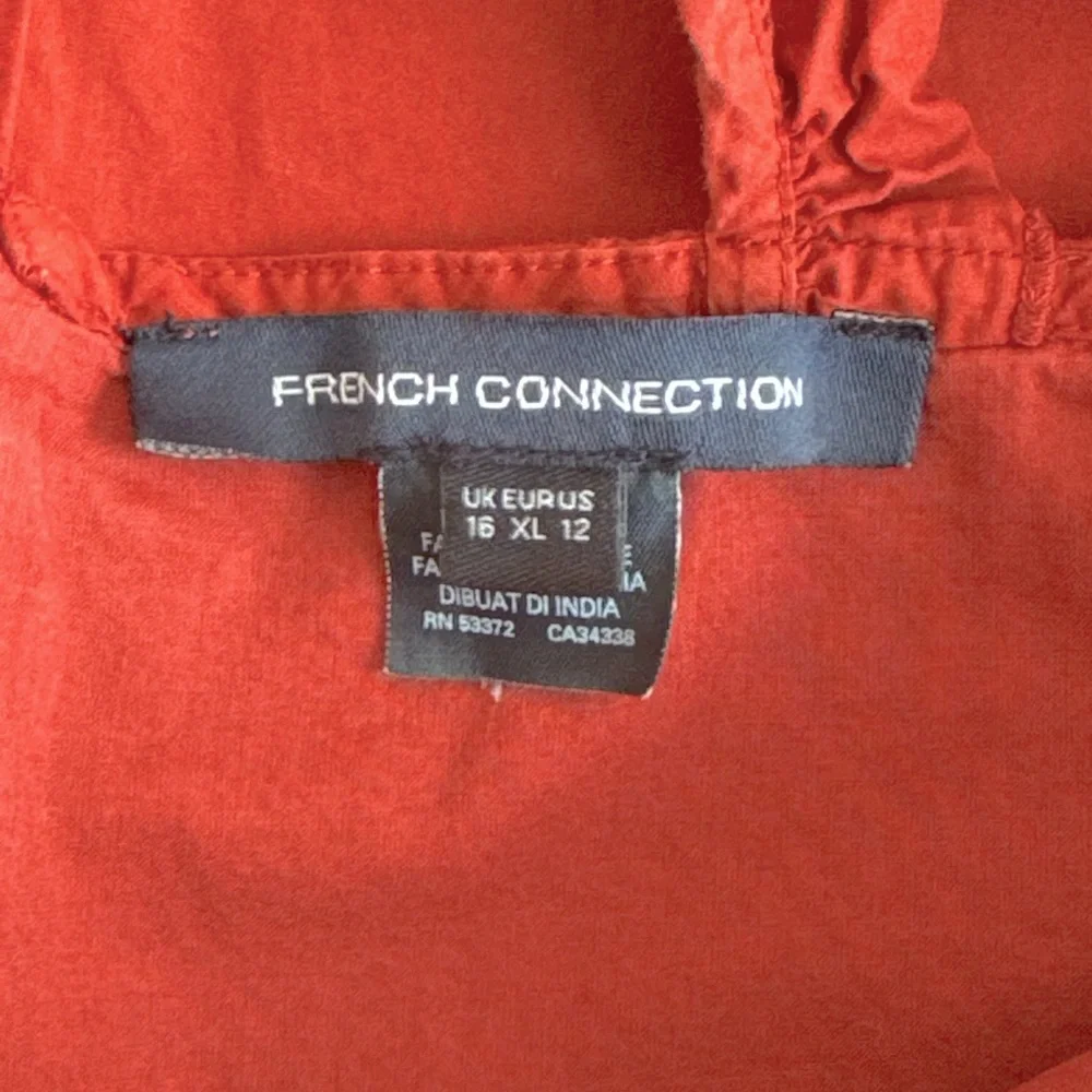 French Connection Azana Ruffle V Neck Top - Picture 7 of 7